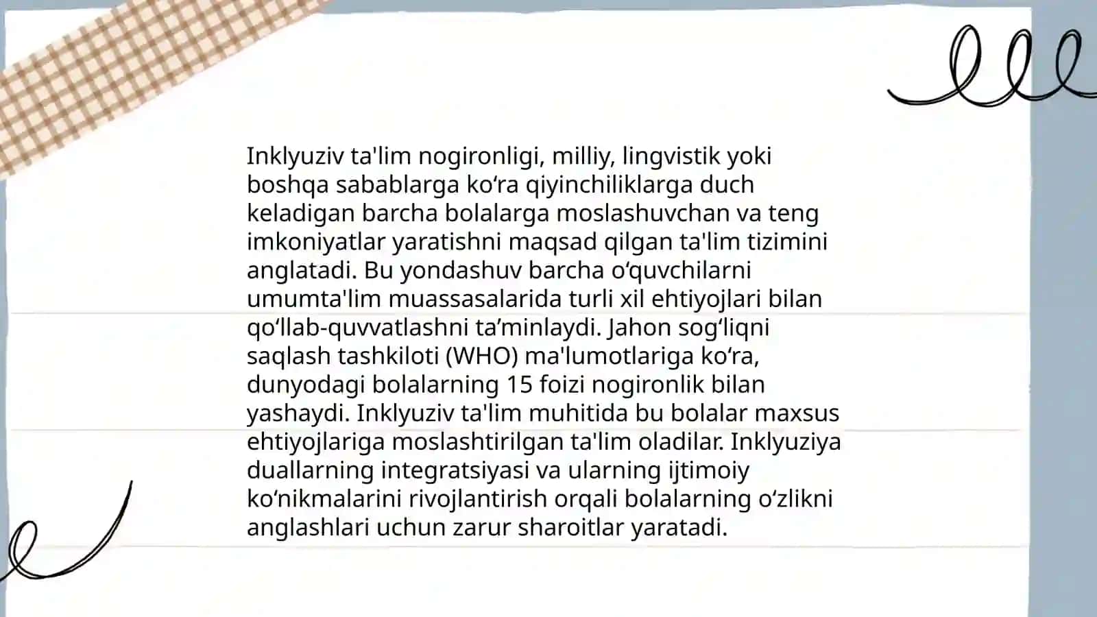 Mehrli maktablarda inklyuziv ta'lim 3