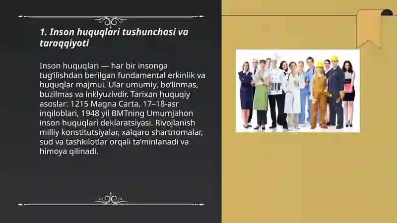 Inson huquqlari va fugaro huqualari, erkinlik, majburiyat tushunchalari 3