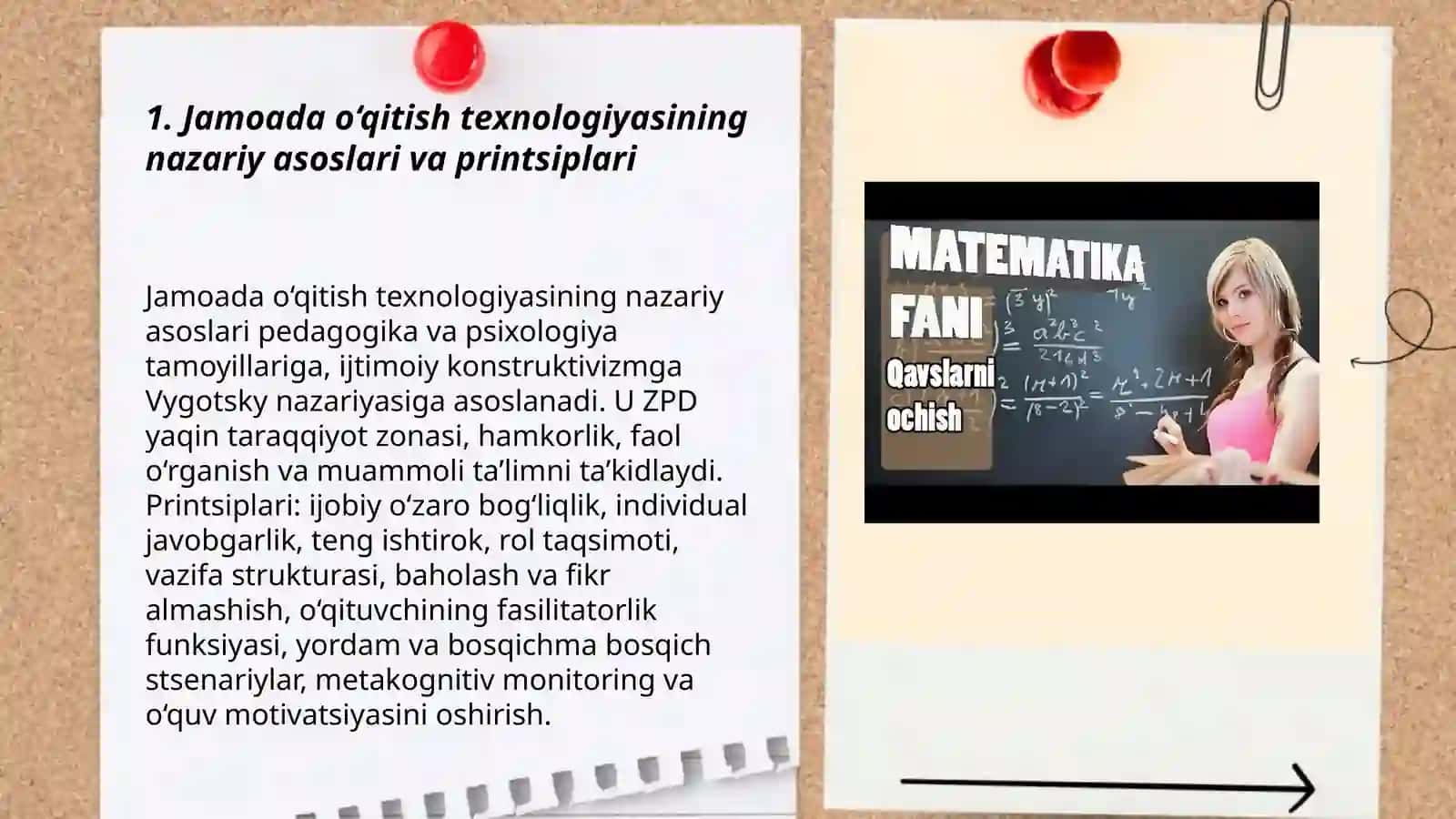 Matematika fanini o‘qitishda jamoada o‘qitish texnologiyasi 3