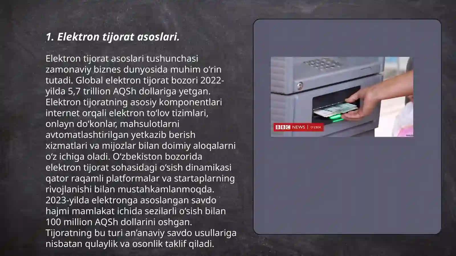 Elektron tijoratda naqd raqamli pullar 3
