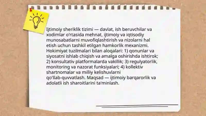 Ijtimoiy sheriklik tizimi:Hokimyat tuzilmalari bilan aloqalarni oʻrganish 3