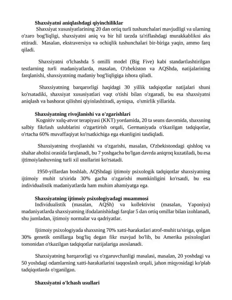 Социал психологияда шахс муаммоси 3