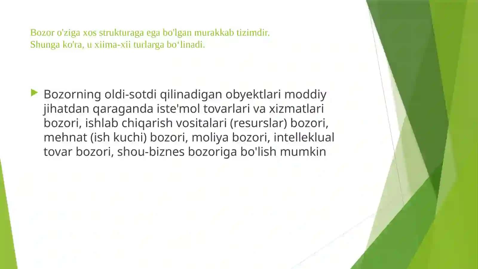 Moliya bozorining mazmuni, iqtisodiyotdagi ahamiyati va o'mi 3