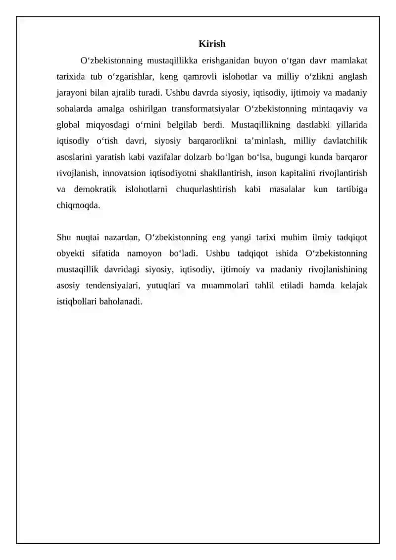 Oʻzbekistonning eng yangi tarixi 3
