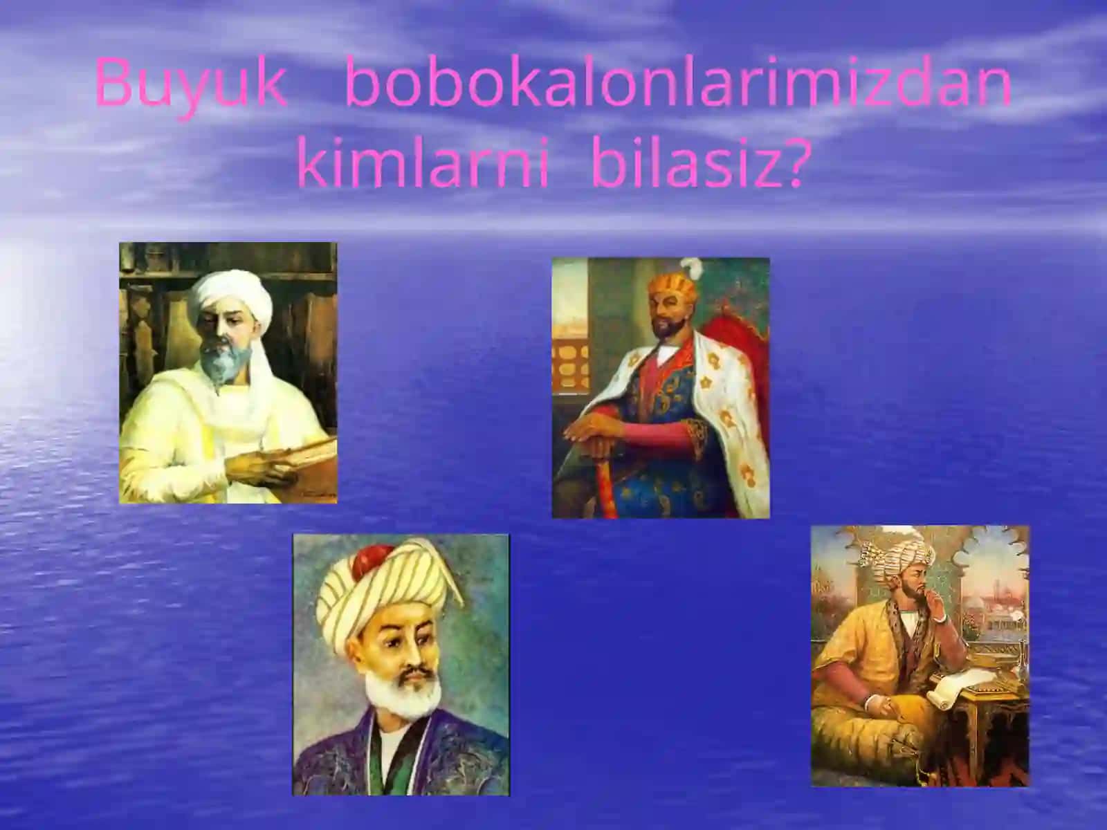 Tarbiyaviy soat darsi uchun TAYYORLANGAN SLAYD 3