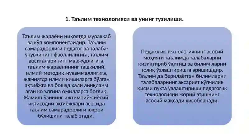 PEDAGOGIK TEXNOLOGIYANING SHAKILLANISHI VA UNING ZAMONAVIY TUZILMASI 3