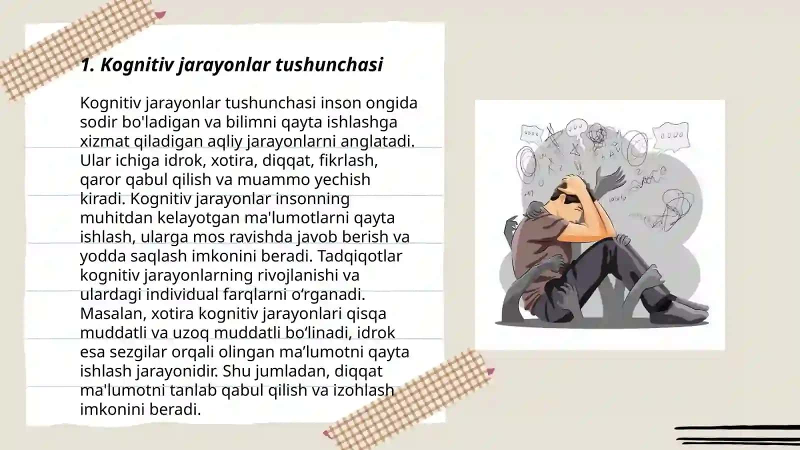 Kognitiv jaroyanlarning shakllanishi 3