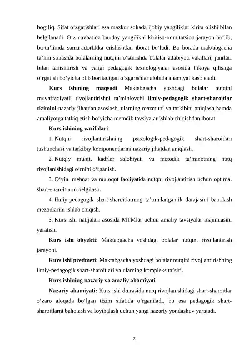 Maktabgacha yoshdagi bolalar nutqini rivojlandirishning ilmiy-pedagogik shart-sharoitlari 3