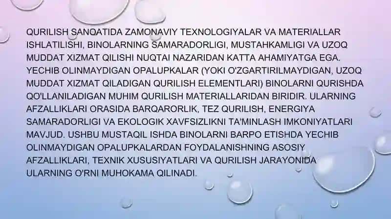 Yechib olinmaydigan opalupkalar 3