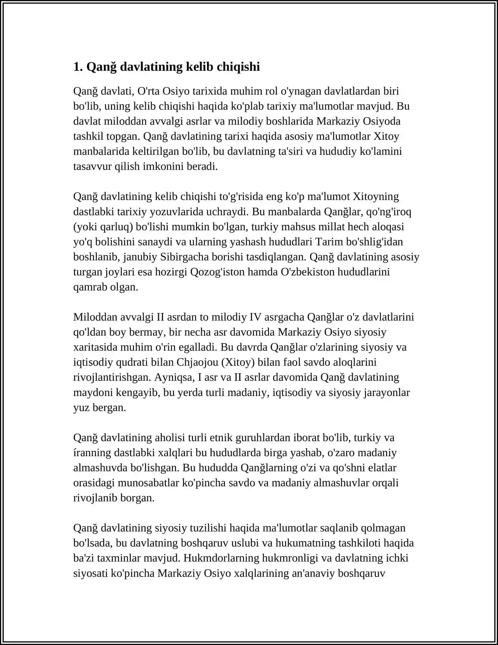 QANĞ DAVLATINING TASHRIF TOPISHI VA MA'MURIY TUZILISHI 3