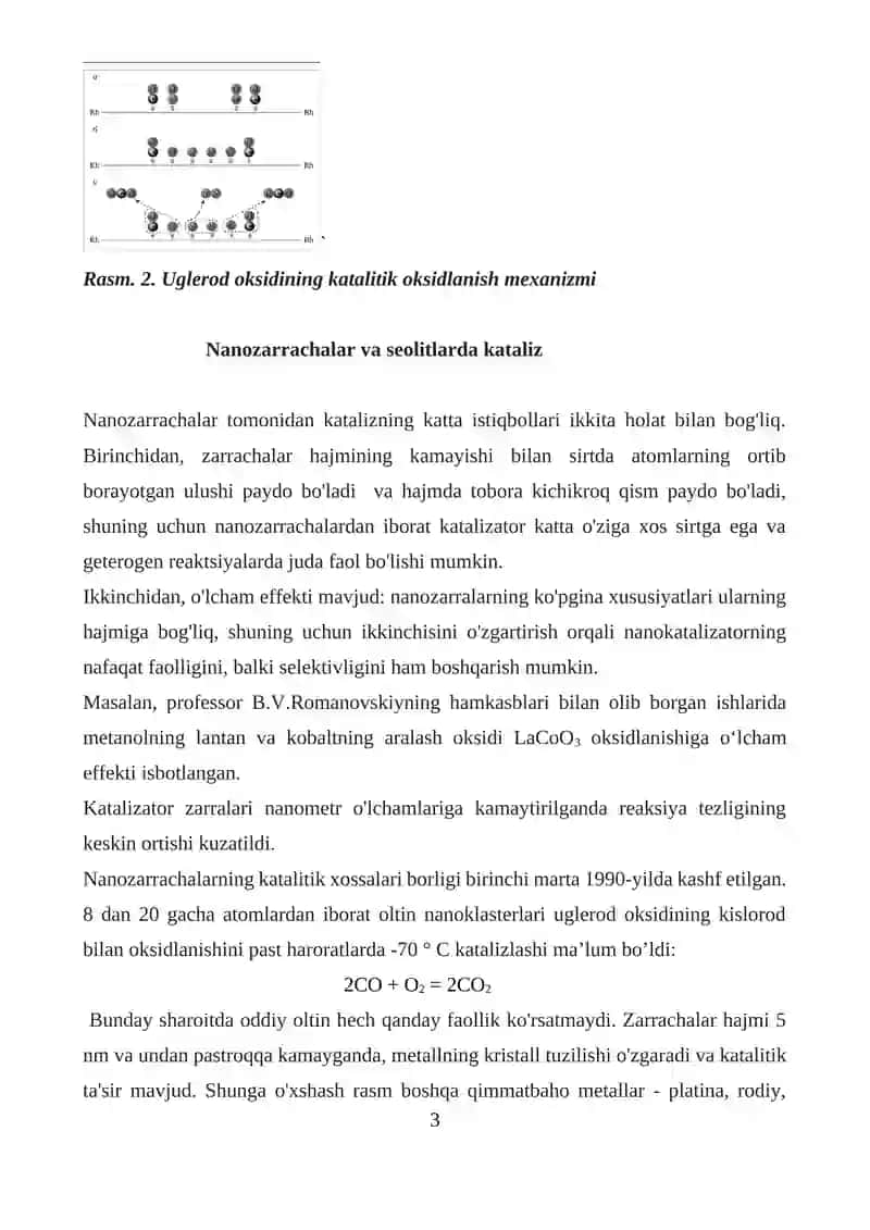 Katalizatorlarning umumiy xossalari 3