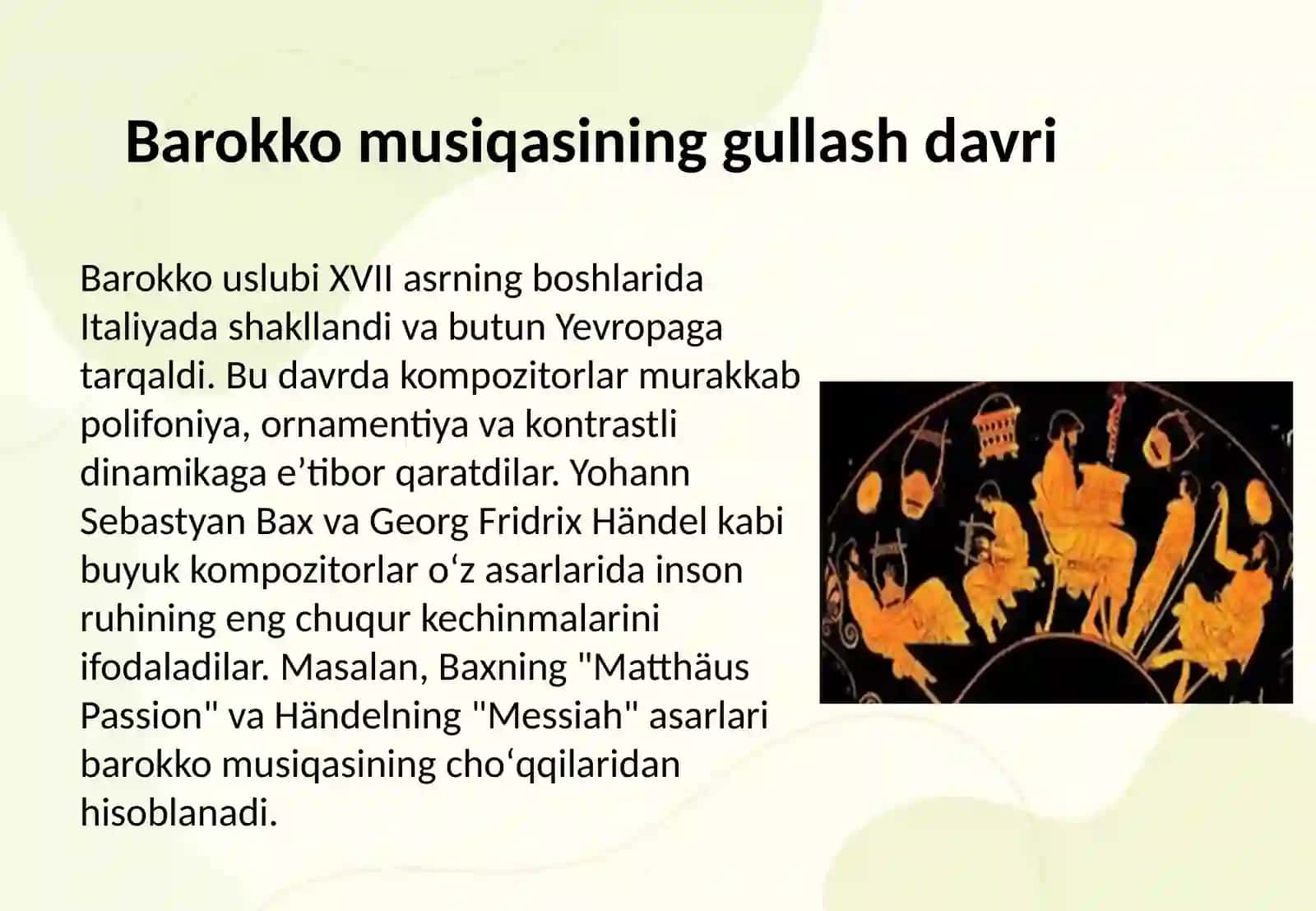 XVII-XVIII asr Yevropa musiqa madaniyati 3