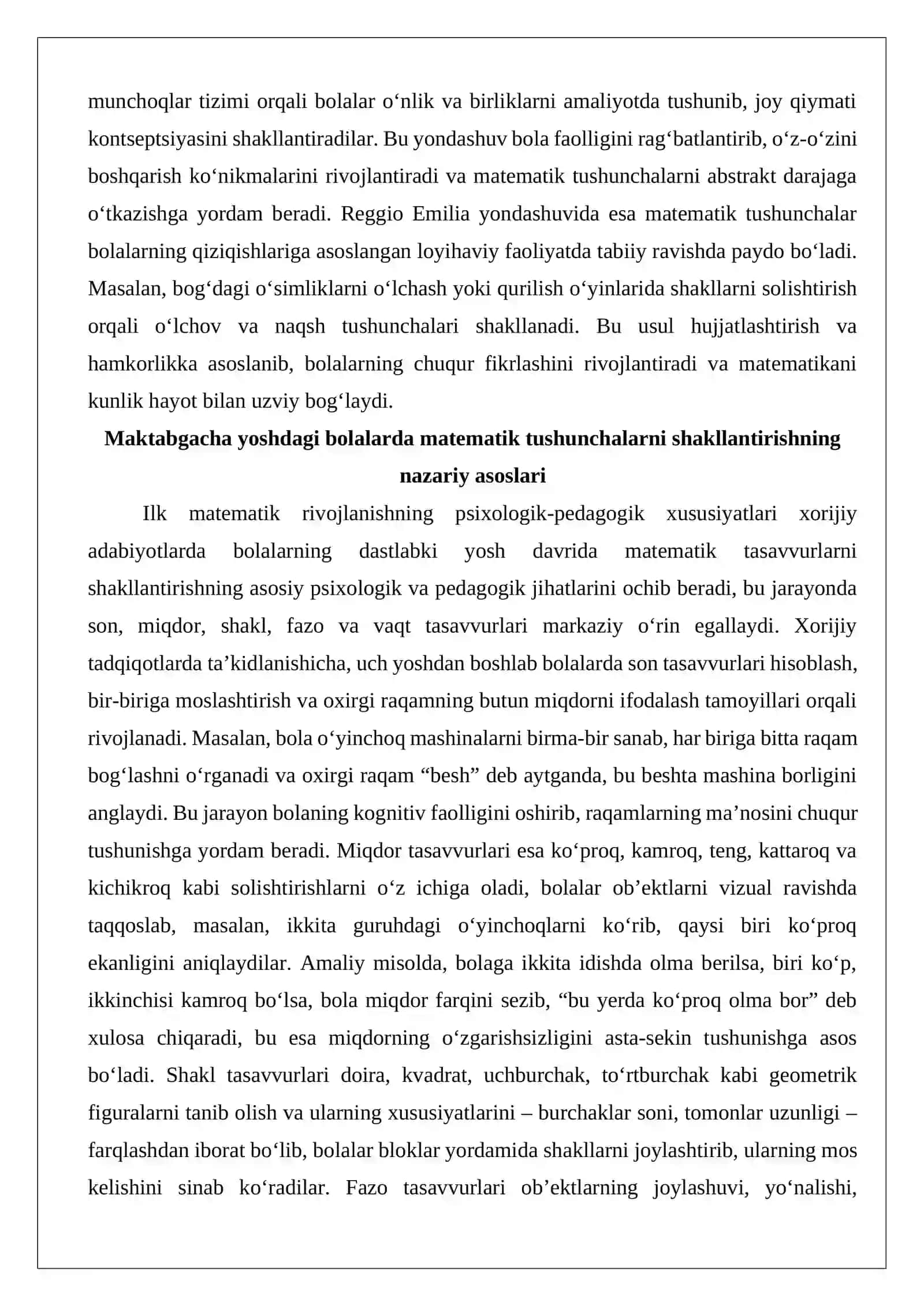 Matematika tushunchalarini shakllantirish 3