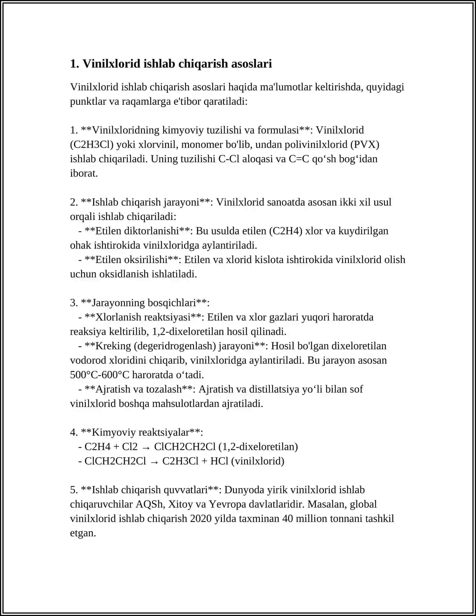 NAVOIAZOTDA VINILXLORID ISHLAB CHIQARISH TEXNALOGIYASI TIZIMI 3