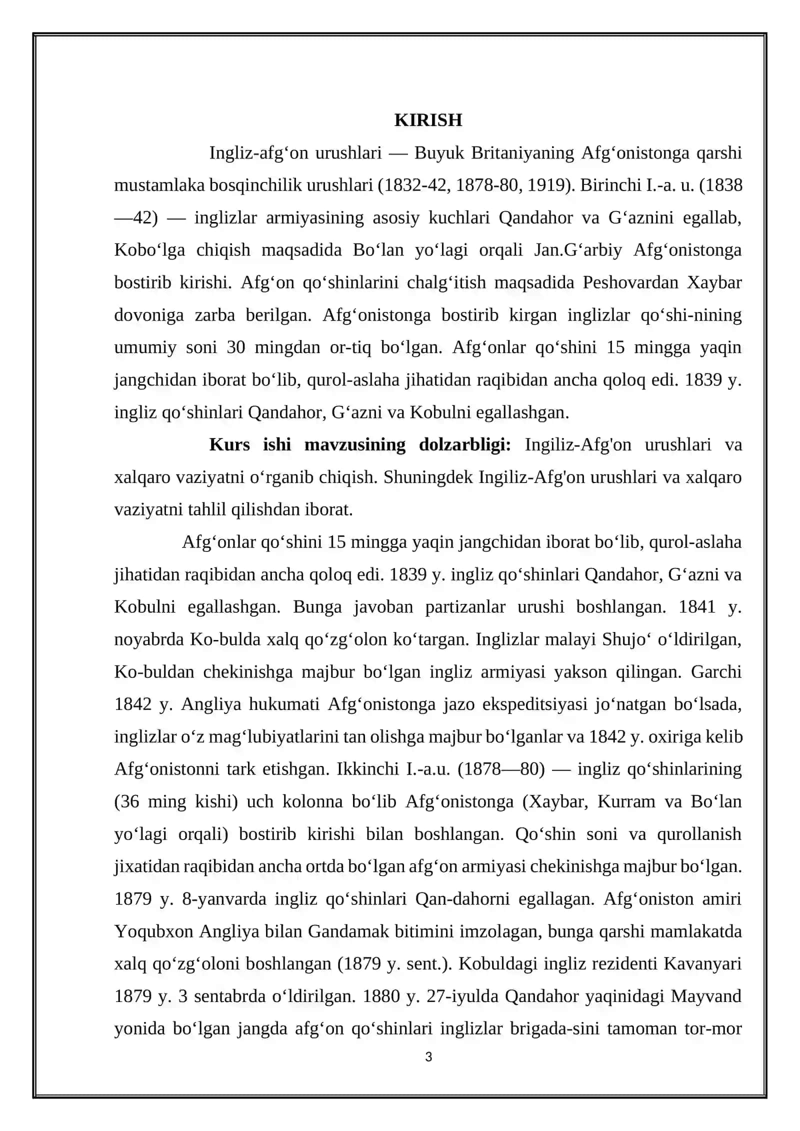 INGILIZ-AFG’ON URUSHLARI VA XALQARO VAZIYAT 3