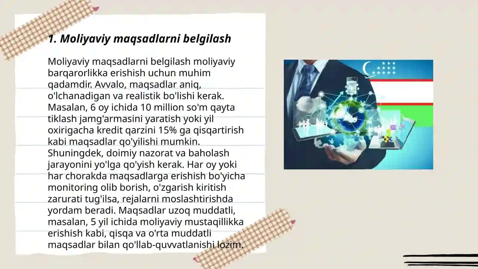 Inson hayotida moliyaviy rejalashtirish 3