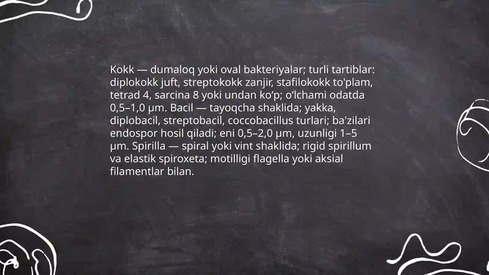 Mikroorganizmlarning morfologiyasi va boʻyash usullari 3