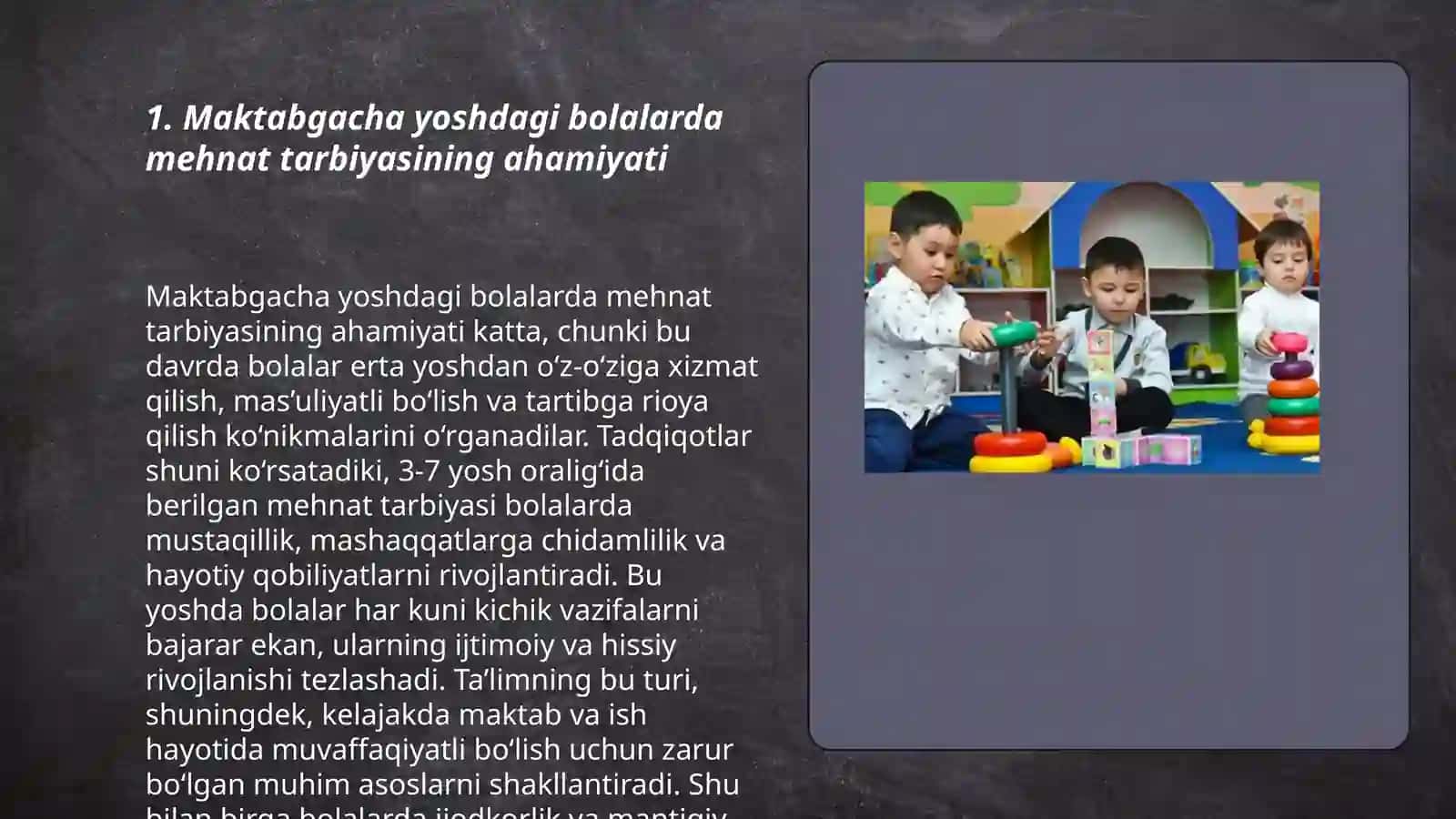 Maktabgacha yoshdagi bolalarni mehnat tarbiyasi 3
