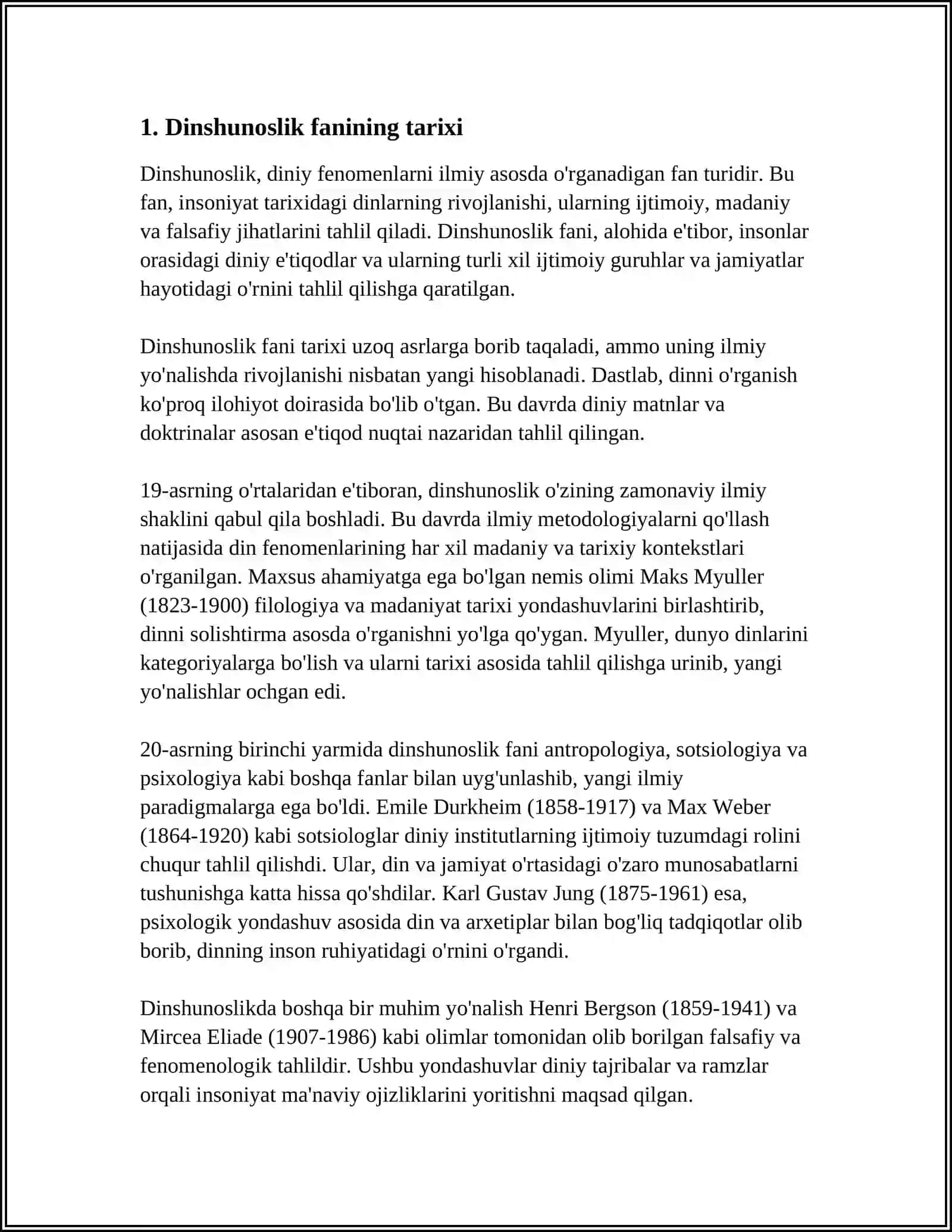 DINSHUNOSLIK FANINING PRIDMETI, MAQSADI VA VAZIFALARI 3