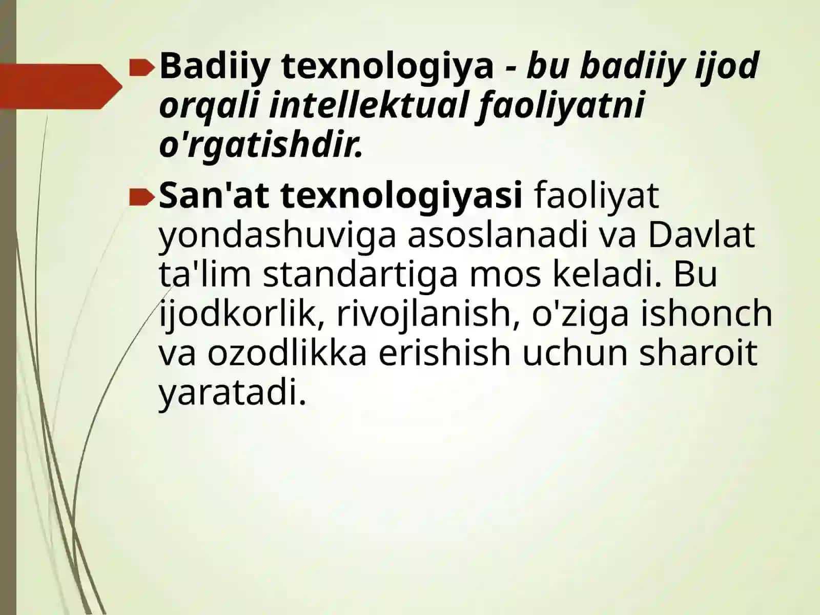 ART texnologiyasi  - ta’lim jarayonidagi pedtexnologiyalar tizimi 3