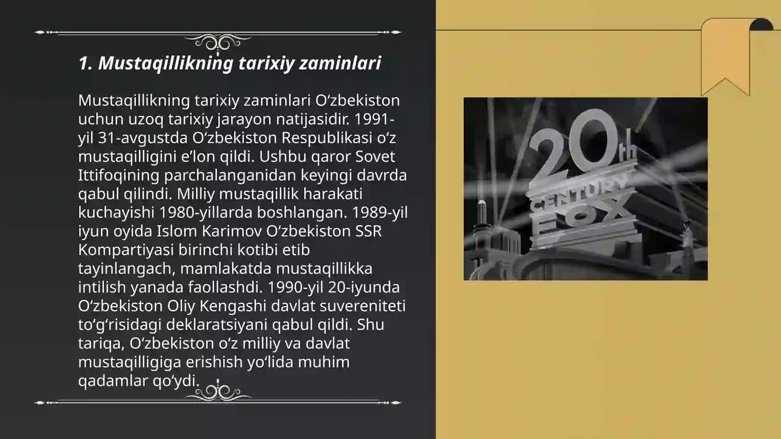 O'zbekiston Respublikasi Topishining Tarixiy Ahamiyati 3