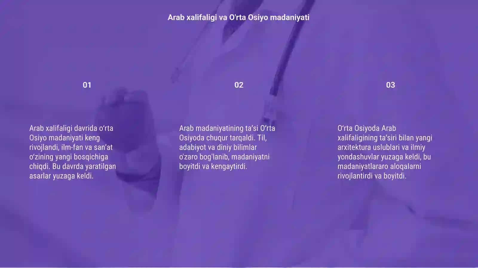 Arab xalifaligi davrida oʻrta Osiyo 3