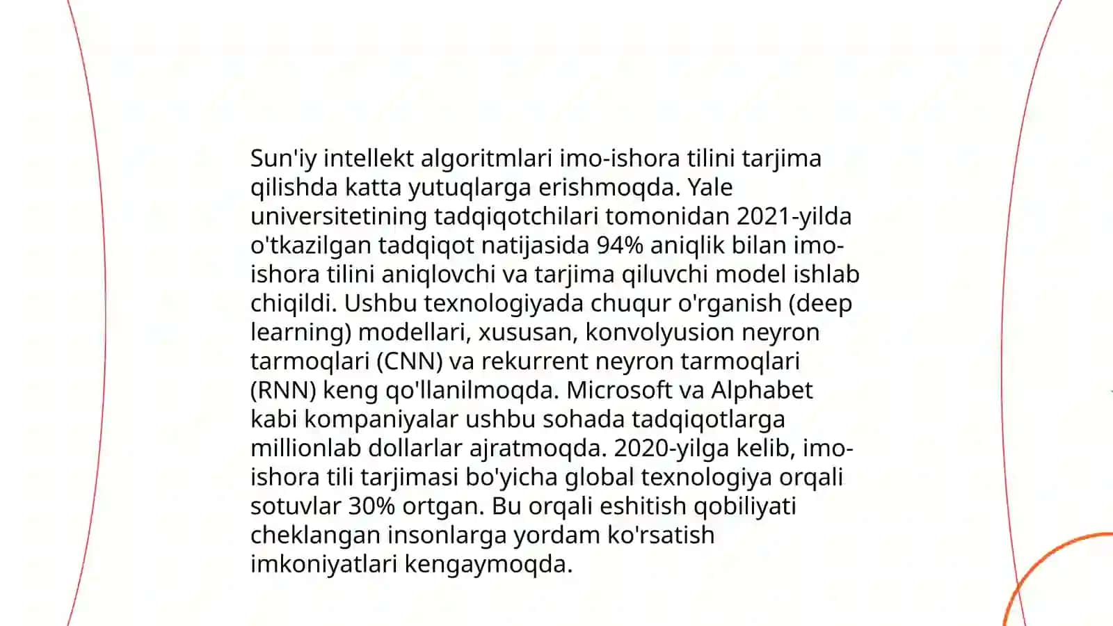 Sun'iy intellekt yordamida imo-ishora tilini avtomatik tarjima qilish 3