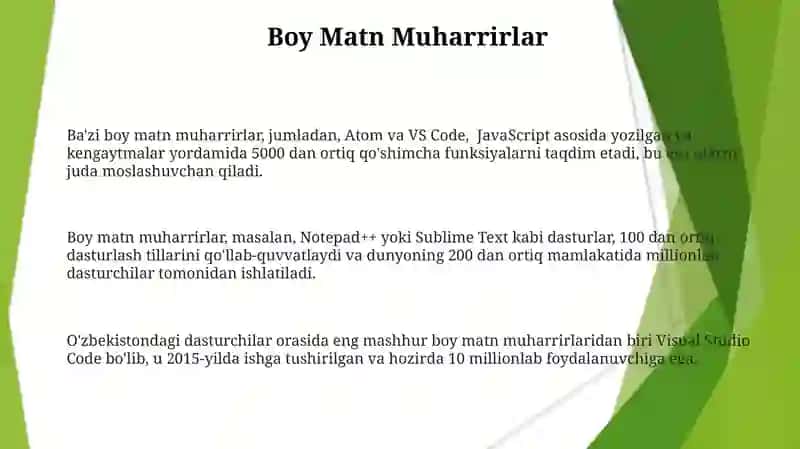 Matn muharrirlari 3