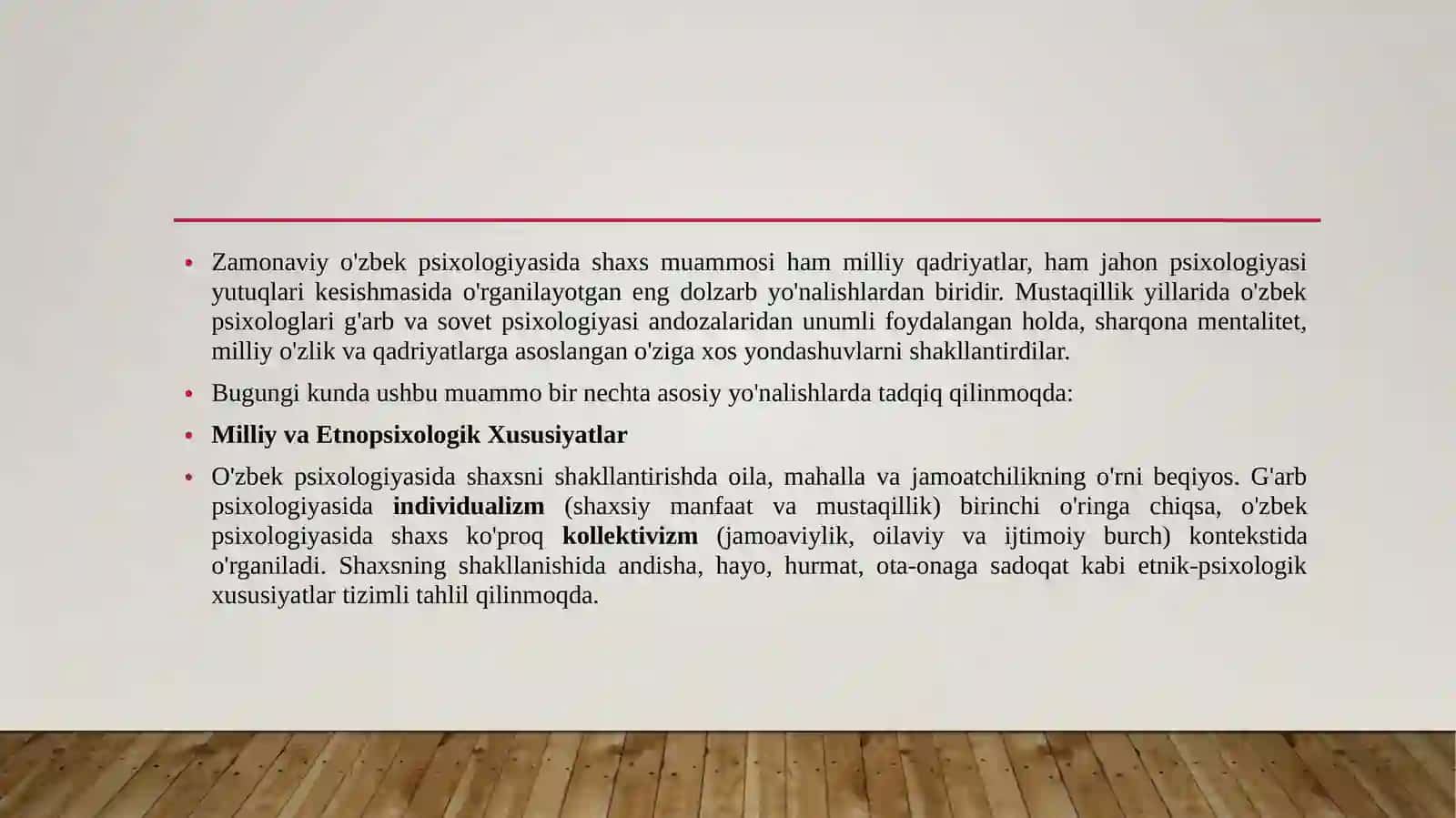 Zamonaviy o‘zbek psixologiyasida shaxs muammosi 3