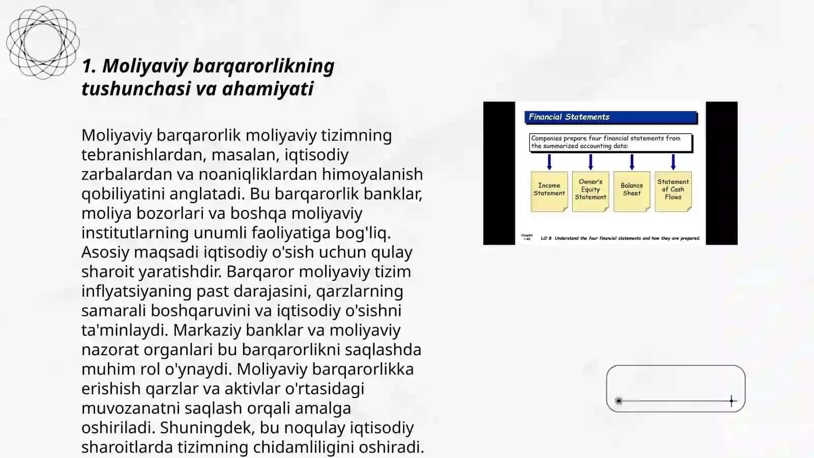 Moliyaviy Barqarorlikni yaxshilash chora tadbirlarni aniqlash 3