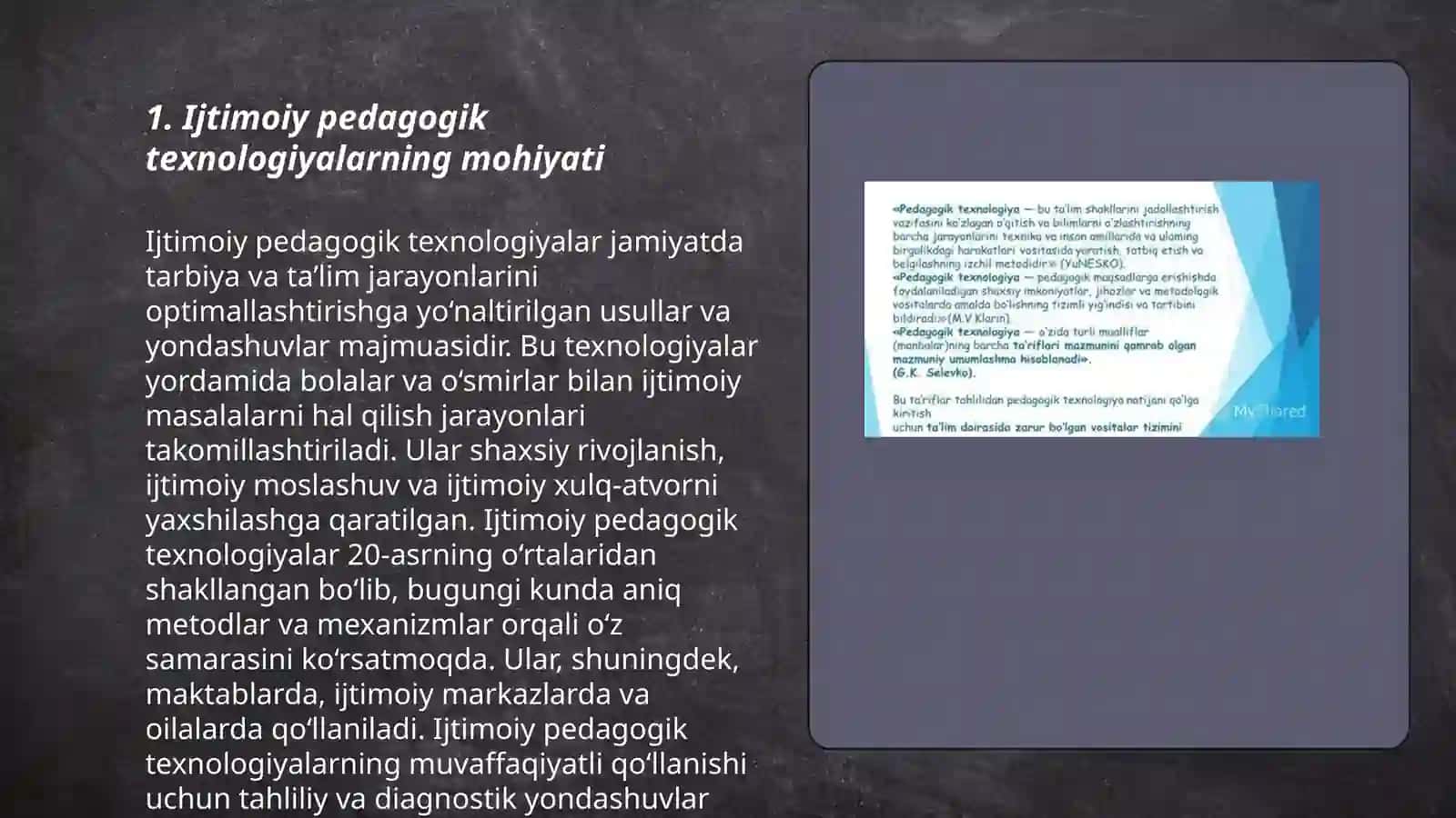 Ijtimoiy pedagogik texnologiya turlari va mohiyati 3