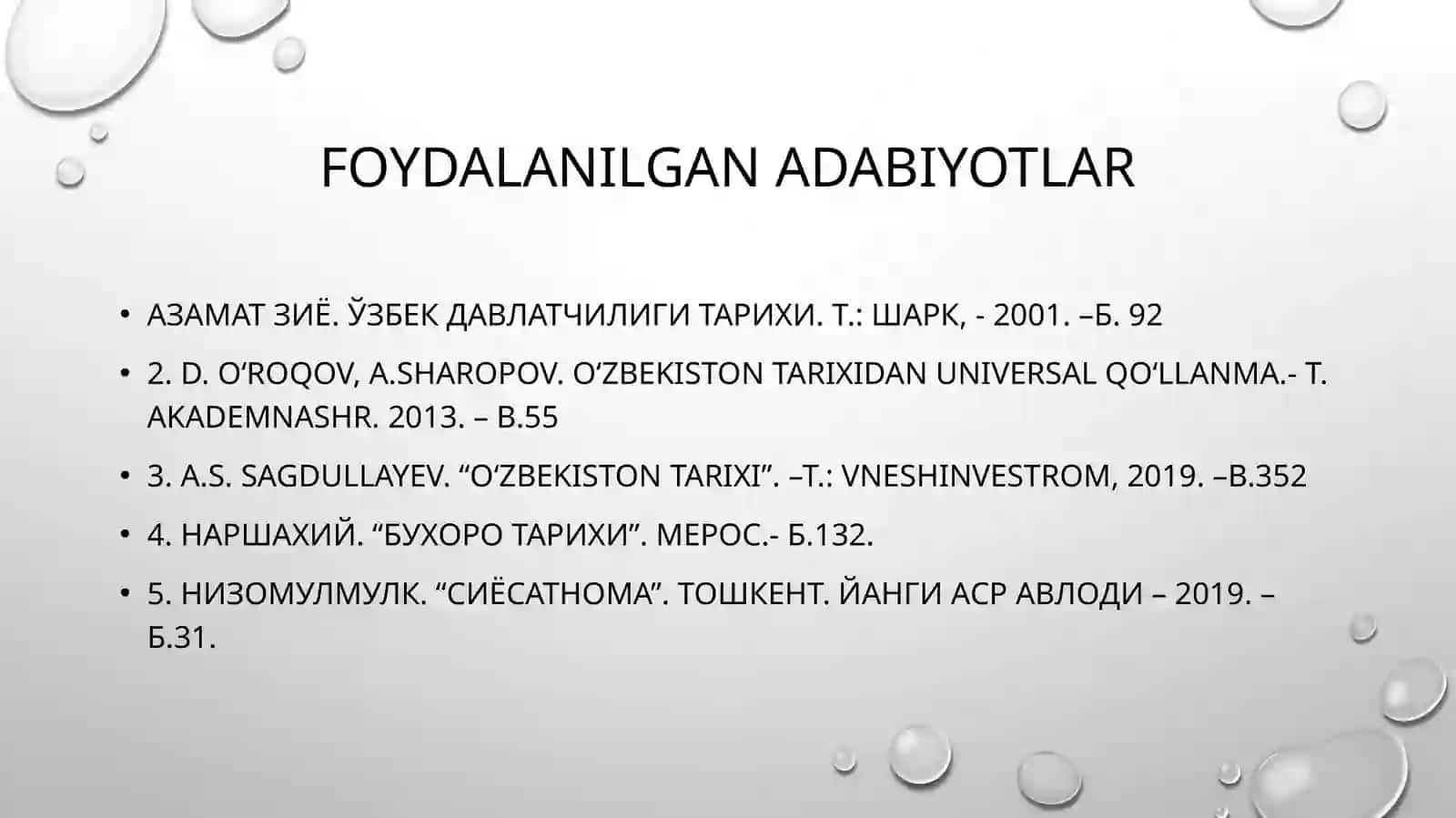 o’zbekiston tarixi fanidan tayyorlaganslaydi 3