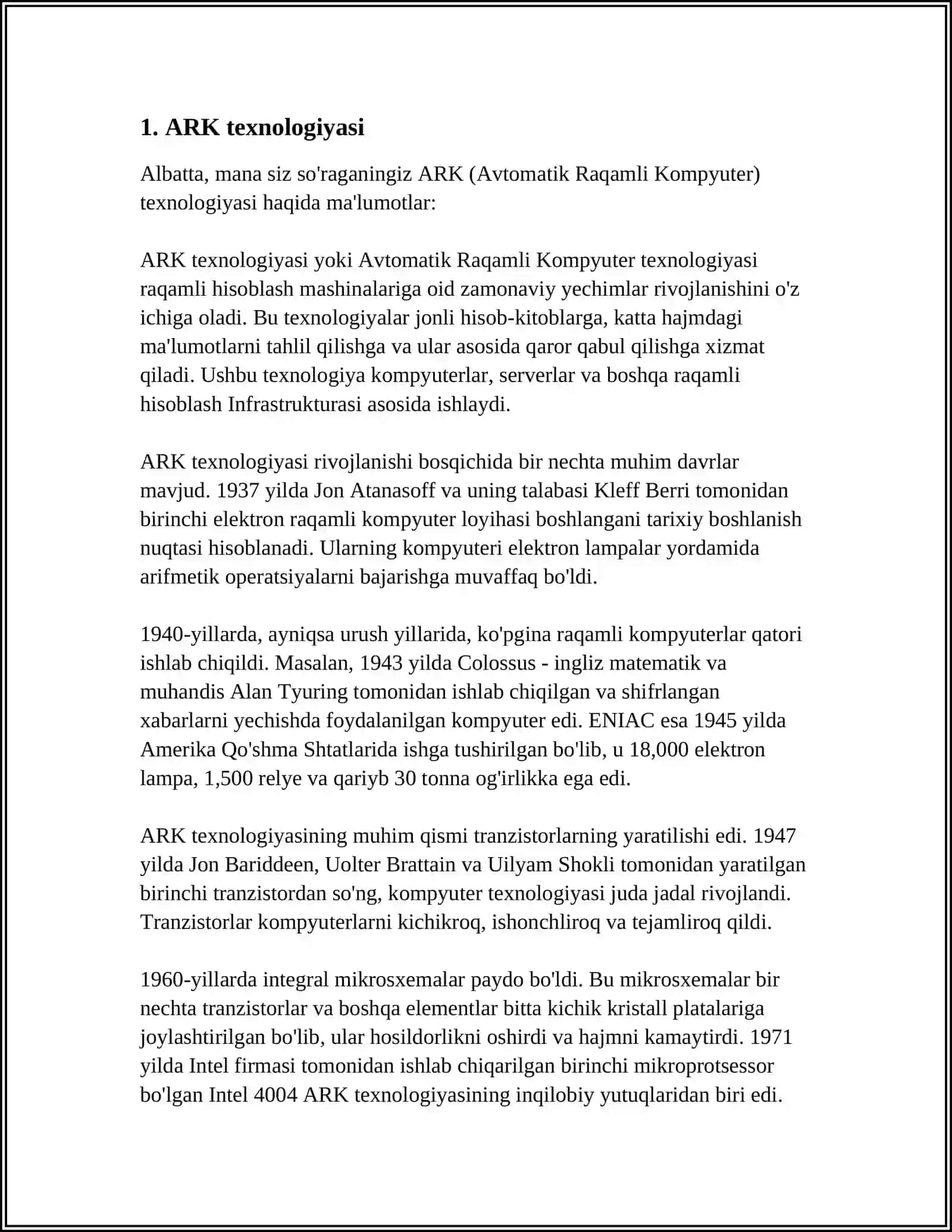 ARK texnologiyasi 3