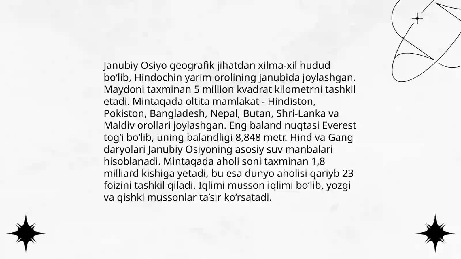 Janubiy osiyo xalqlari 3
