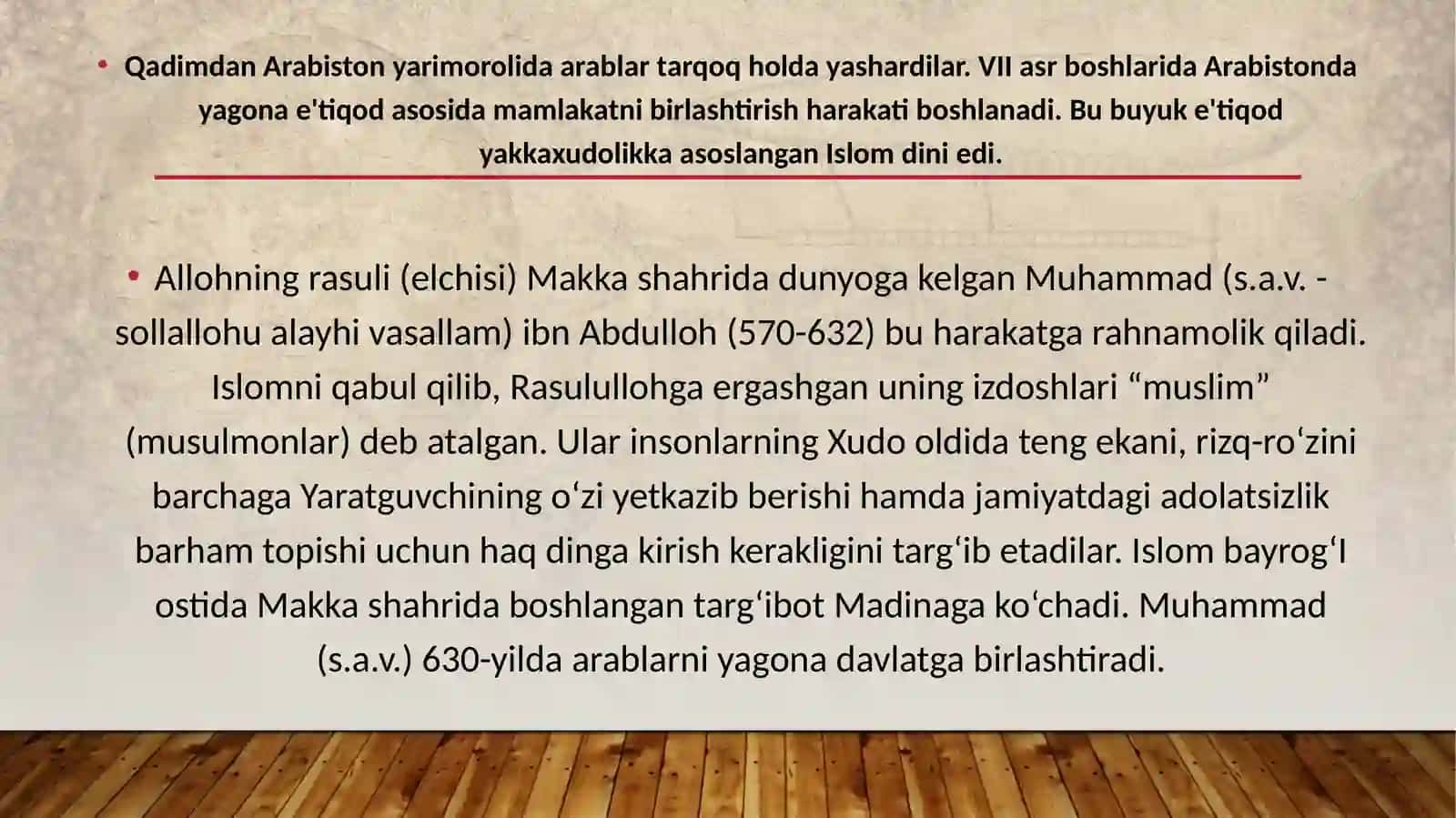 Arablar hukmronligi davrida Movarounnahrda ijtimoiy-iqtisodiy, siyosiy hayot 3