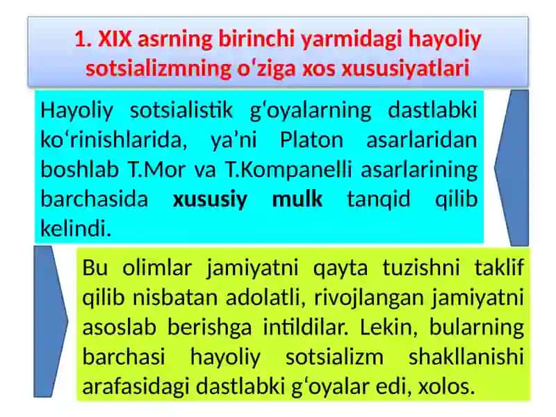 Bozor Iqtisodiyotiga Muholif Sotsialistik Yo‘nalish Mohiyati va uning tarixiy taqdiri 3