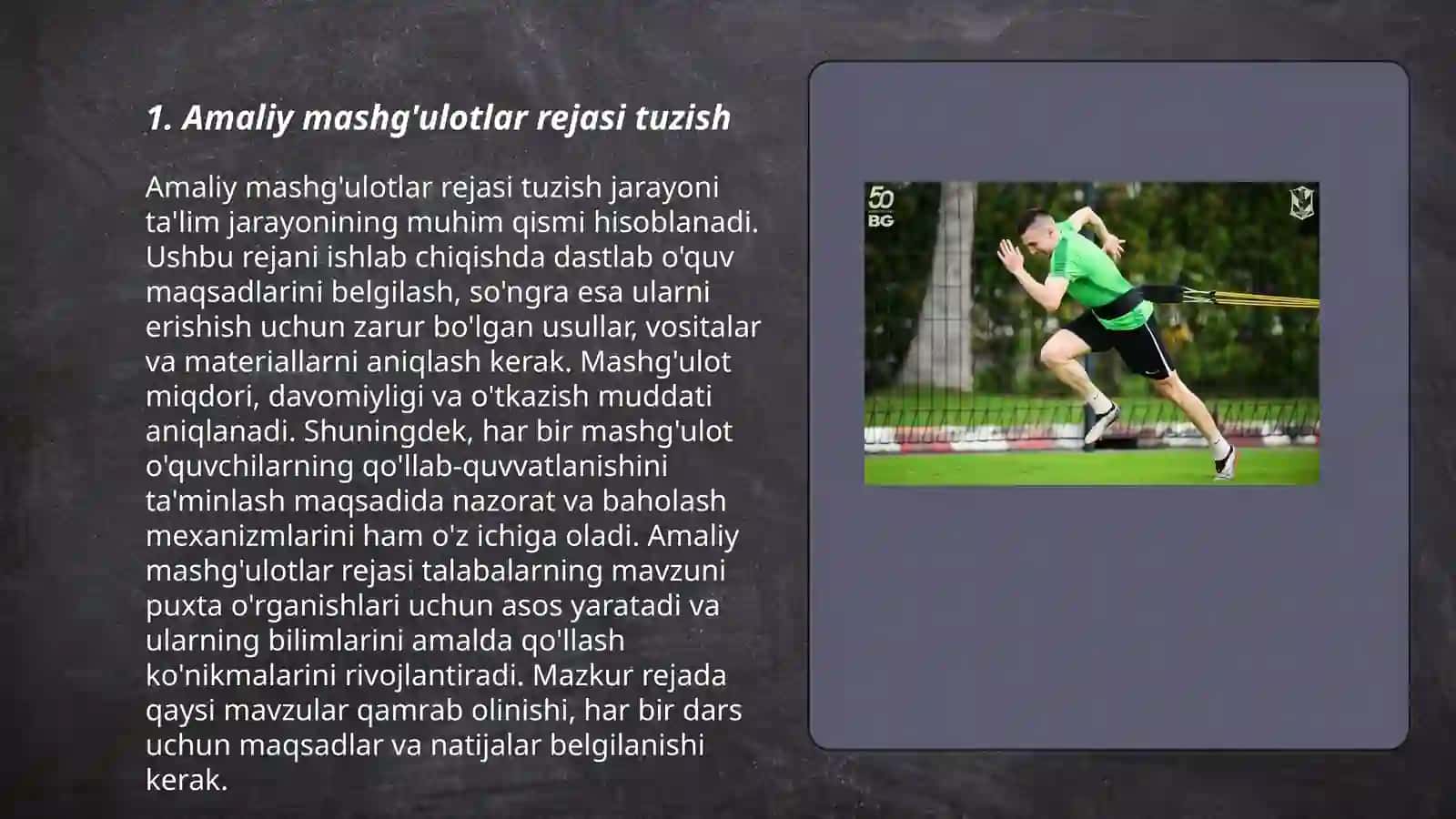 Amaliy mashg'ulotlarga tayyorgarlik ko'rish 3