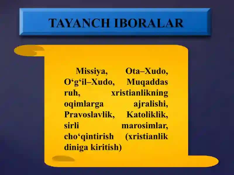 XRISTIANLIK DINI TARIXI  Христианлик дини тарихи 3