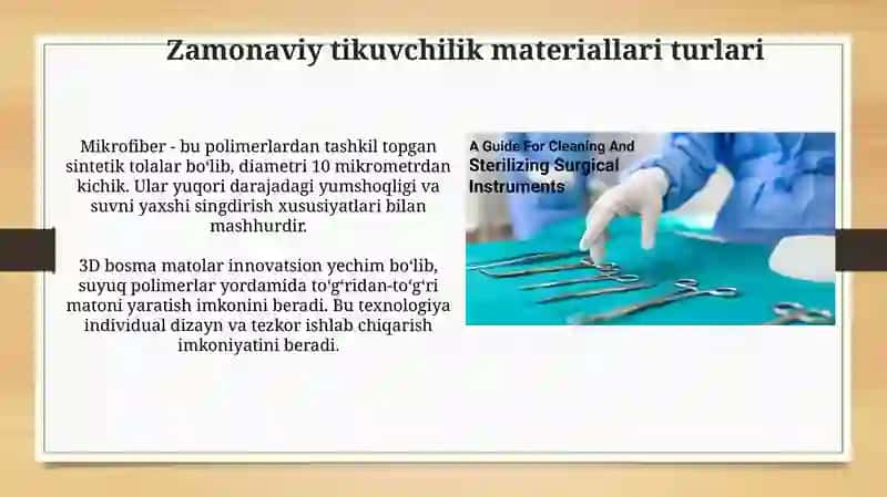 Zamonaviy tikuvchilik materiallari 3