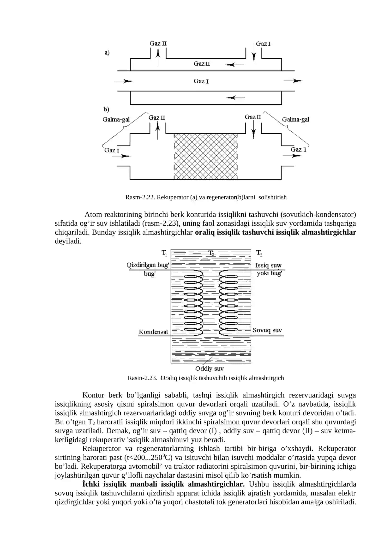 İssiqlik almashinish apparatlari issiqlik hisobi asoslari 3