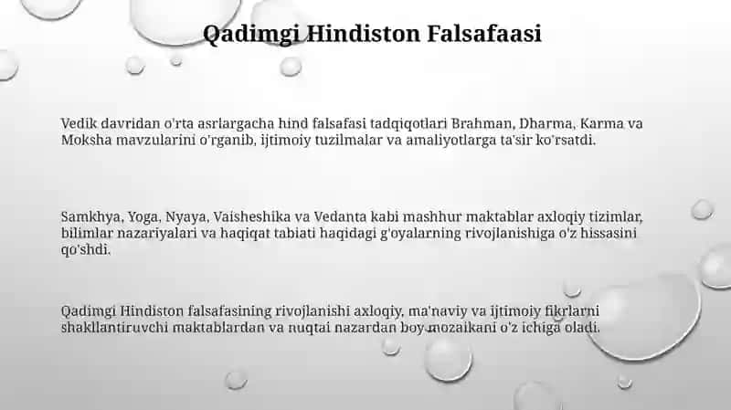 Vedik davridan o'rta asrlarga hind falsafasi tadqiqotlari 3