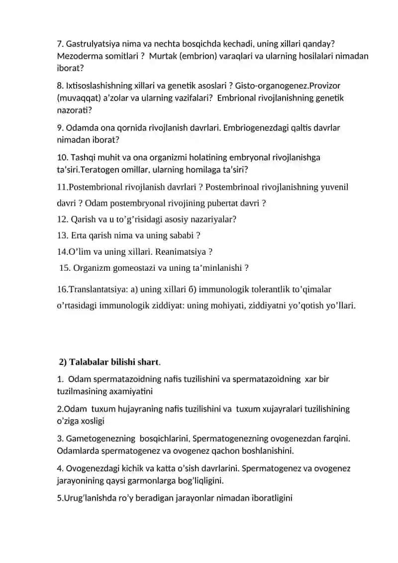 Proembrional rivojlanishning umumiy qonuniyatlari (Progenez) 3