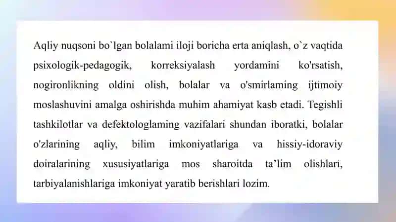 A.Strebeleva metodikasi asosida ilk yoshdagi bolalarni oʻrganish 3
