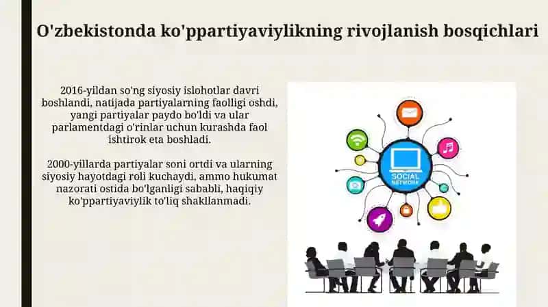 O'zbekistonda ko'ppartiyaviylikning rivojlanish bosqichlari 3