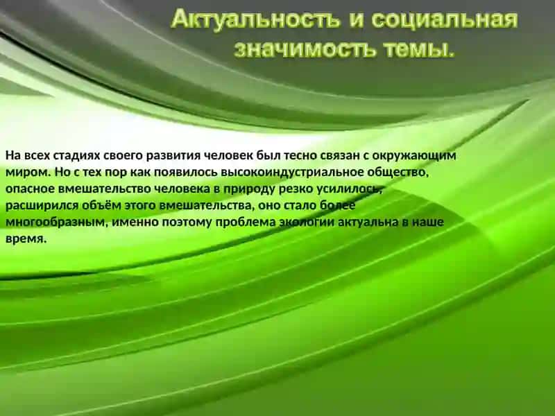Экология в современном мире 3