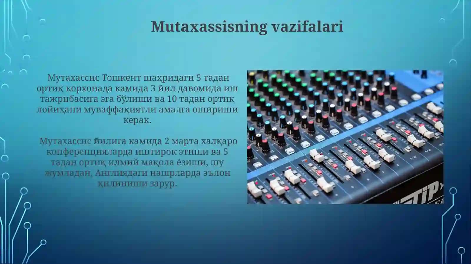 Mutaxasissning o'zbekcha taqdimotnutqi 3
