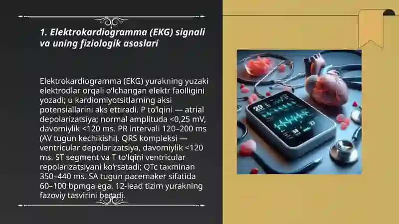 Elektrokardiogramma ishlash prinsipi 3