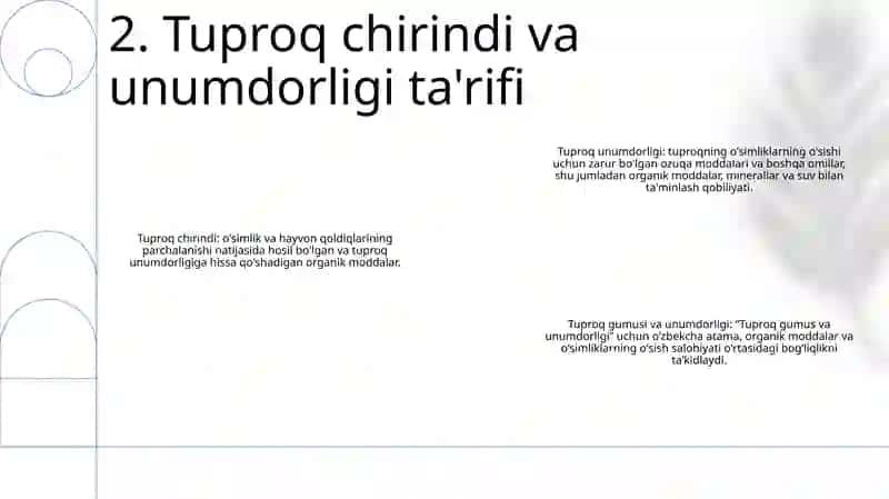 Tuproq Gumisi Va Unumdorligi 3