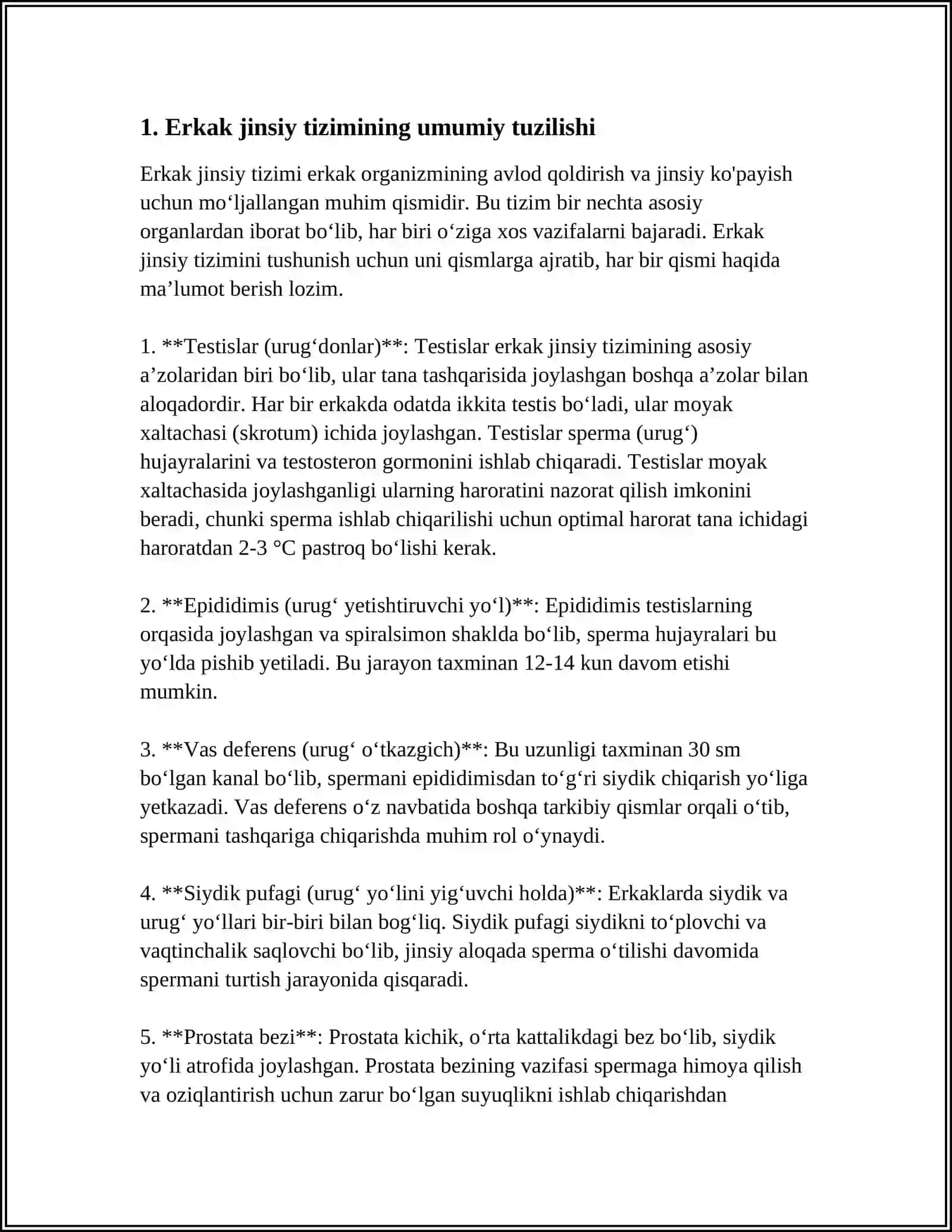 ERKAKLAR JINSIY A'ZOLARINING ANATOMIYASI 3