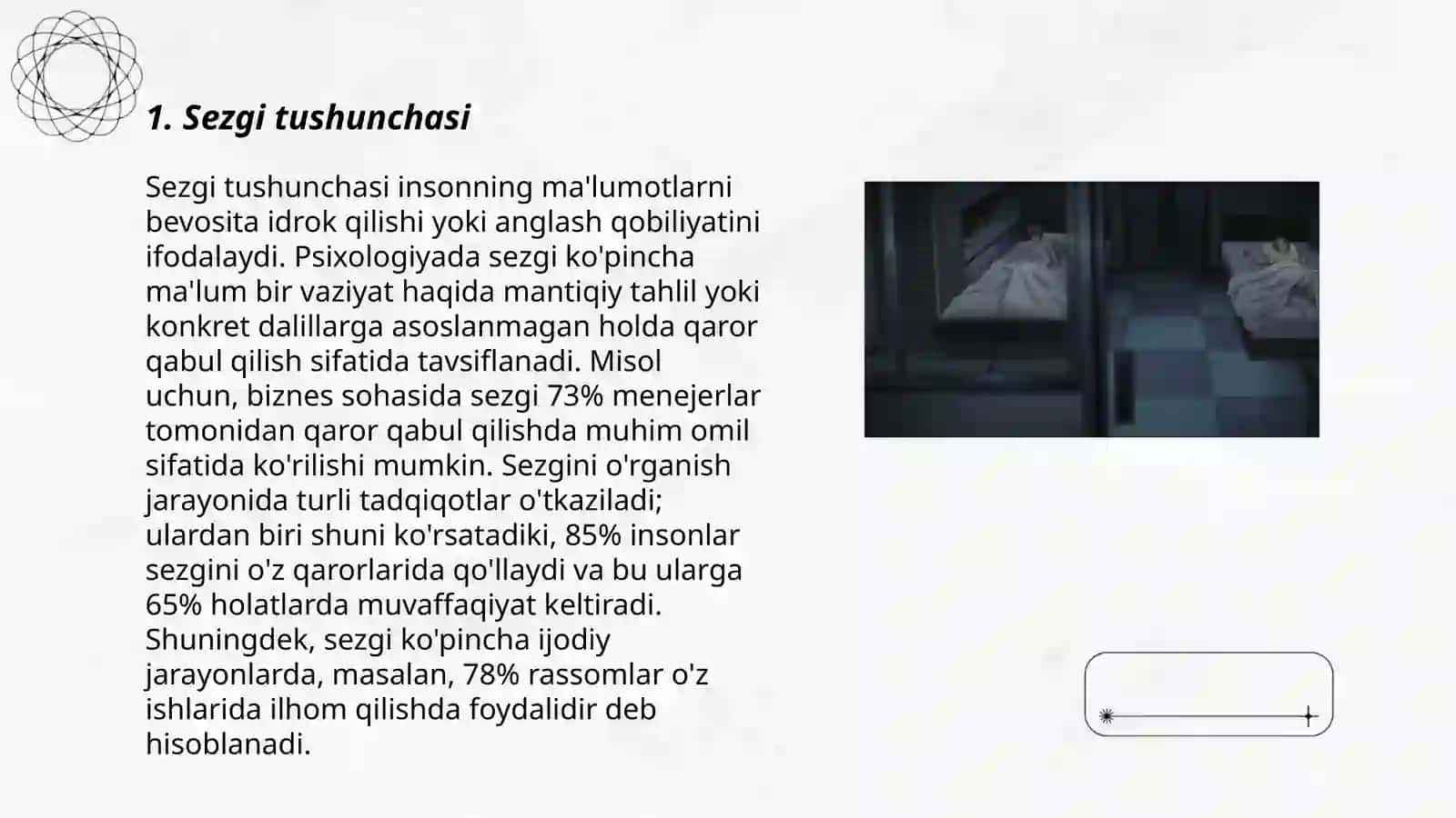 Sezgi turlari va uning qonunlari 3